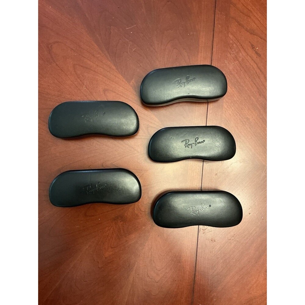Authentic Ray-Ban Hard Eyeglass Case – Black Clamshell (Price per Case)